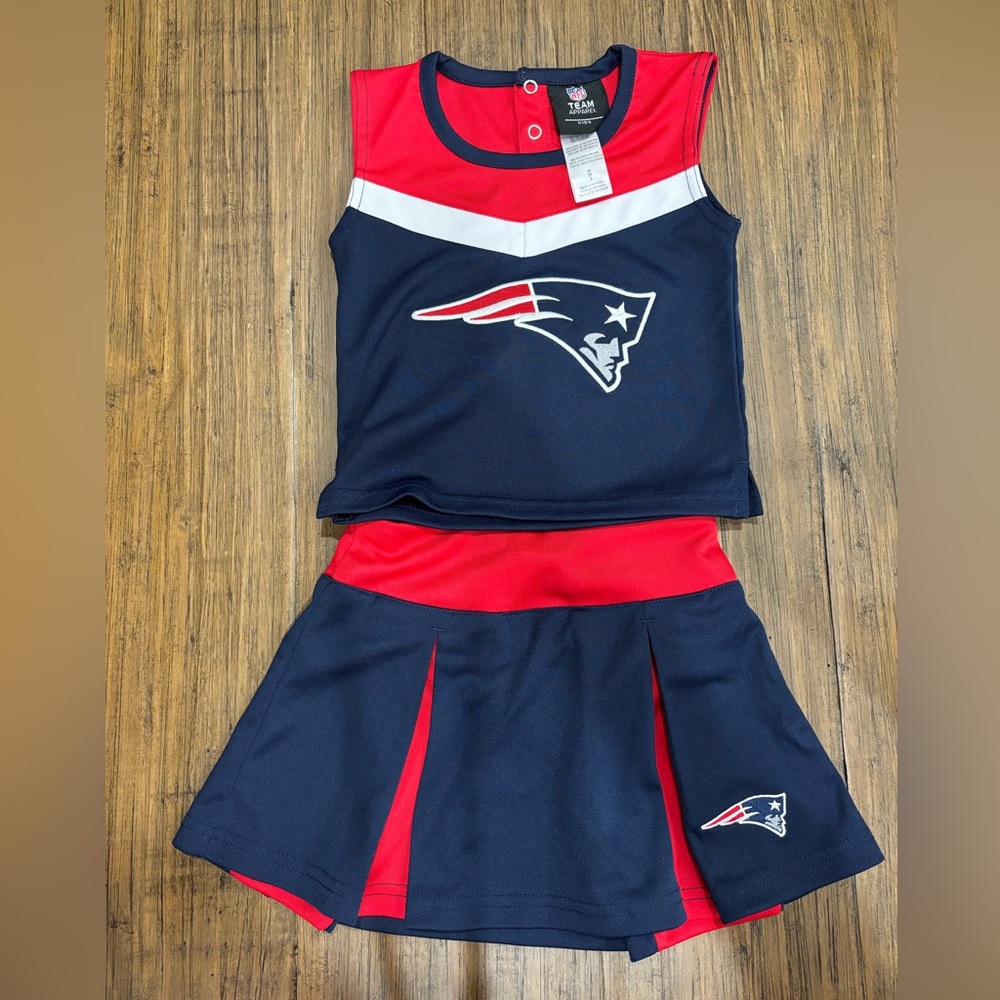 Girls costume, New England Patriots Cheerleader outfit